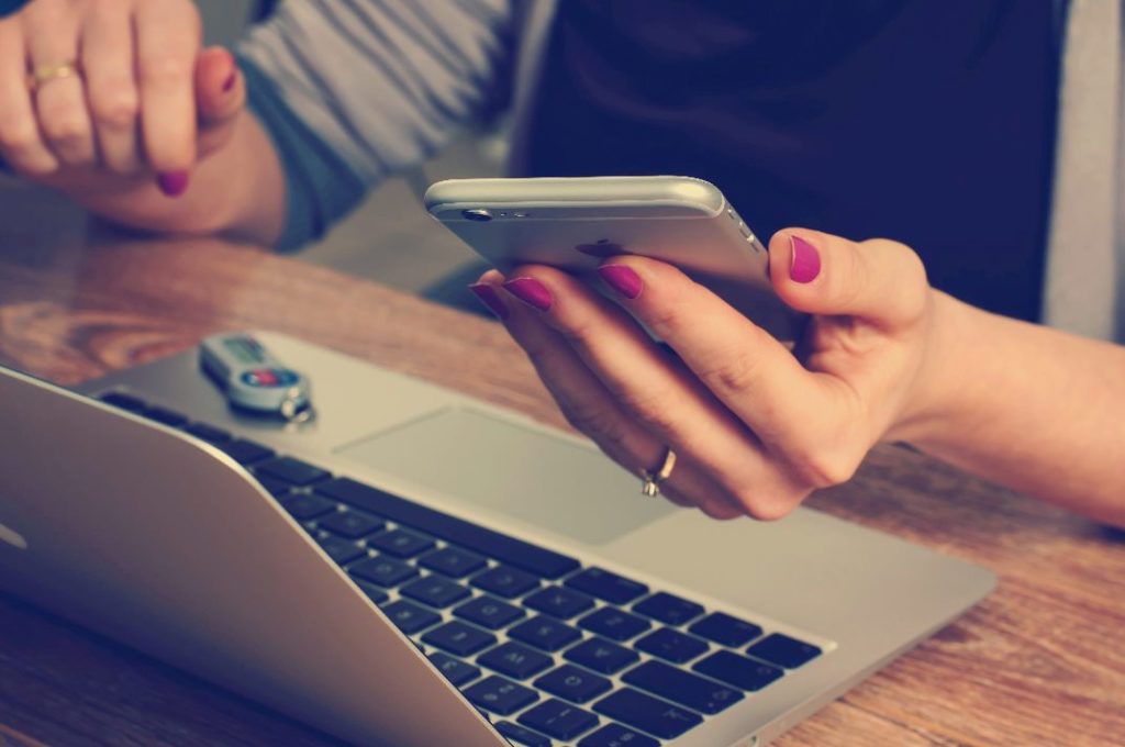 Female entrepreneur tracking her wealth